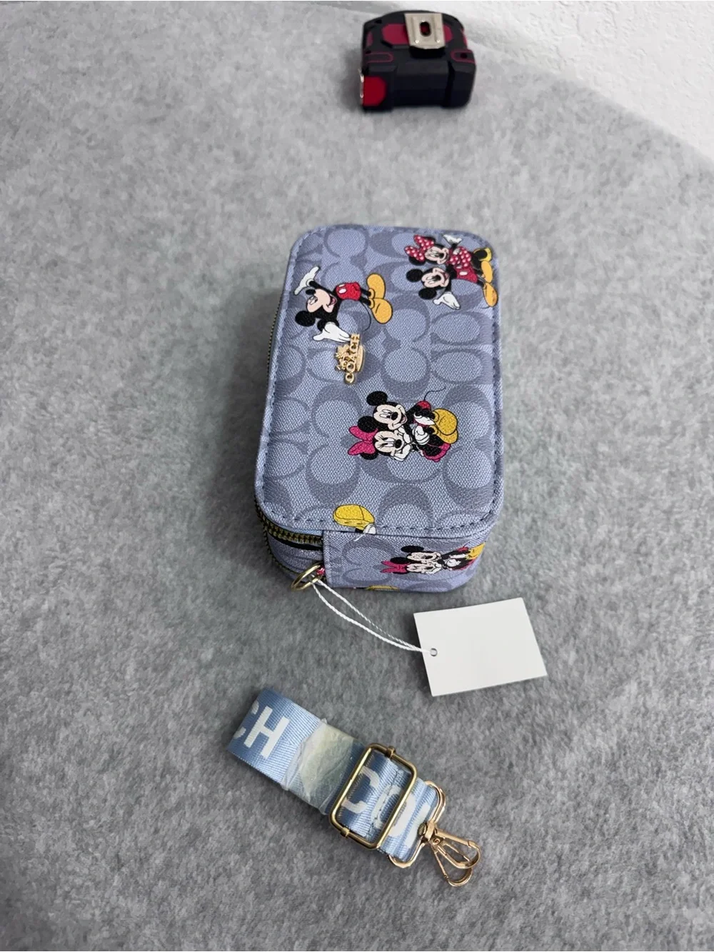Coach Disney Lilac Mickey & Minnie Kids Crossbody Pouch